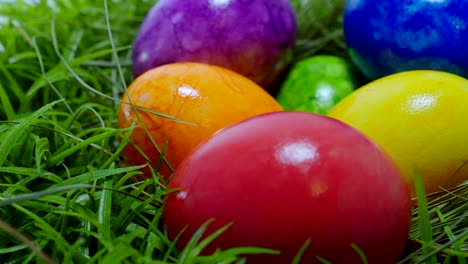 Colorful-Easter-Eggs-in-a-nest