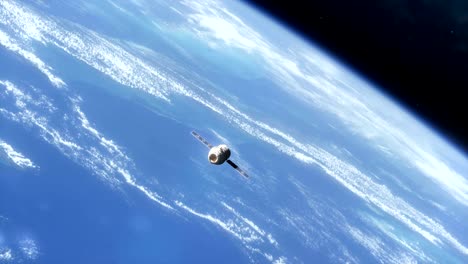 Earth-from-Space-with-Ship-2