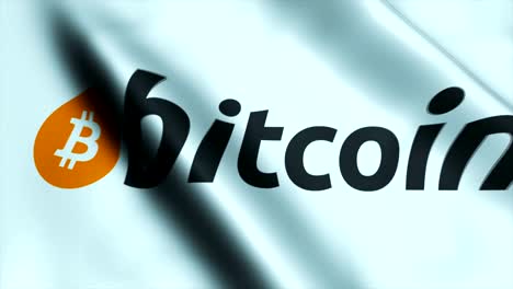 Ultra-HD-quality-Waving-flag-with-bitcoin