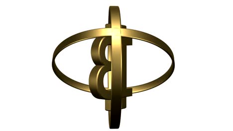 Goldene-Bitcoin-Symbol