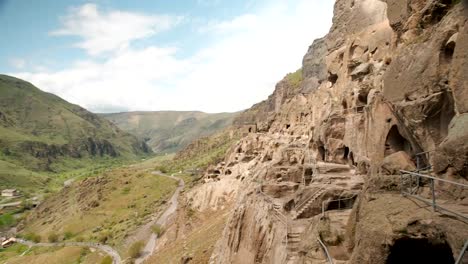 Vardzia-cave-monastery.-Complex-carved-in-rock.-Cave-town-in-the-mountains