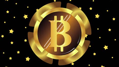 Gold-bitcoin-and-stars