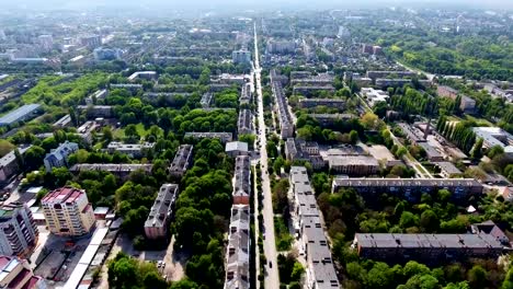 Panoramic-Aerial-drone-view-of-city