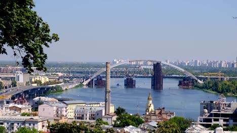 Panorama-Videobild-Stadtbild-Top-Ansicht