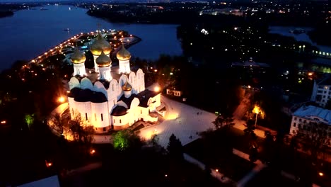 Aerial-panoramic-view-of-Yaroslavl-cityscape