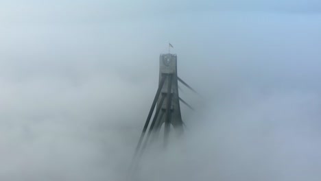 Aerial-View-Of-The-Foggy-Kyiv-City-In-Autumn.-HD