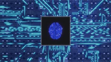 Top-view-of-a-microprocessor-with-an-electronic-brain