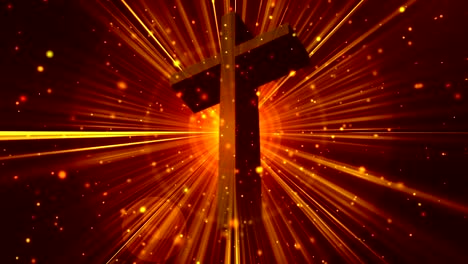 Divine-Worship-Cross-Gold-Loopable-Background