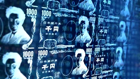 Digitale-Umwandlung-von-1000-japanische-Yen-in-digitalen-Eccomerce-oder-Kryptowährung-ALT