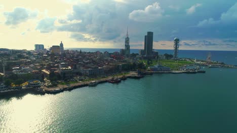 Batumi's-coastline-from-aerial-view