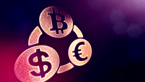 símbolo-bitcoin-euro-y-dólar-en-un-montón-circular.-Fondo-financiero-de-partículas-de-brillo.-Brillante-transparente-de-animación-en-3D-con-profundidad-de-campo,-bokeh-y-copia-espacio.-Color-violeta-V2