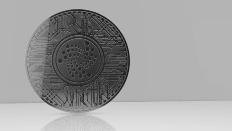 IOTA-Münze-(MIOTA)-oder-IOT-kryptowährung-Altcoin-3D-Render.