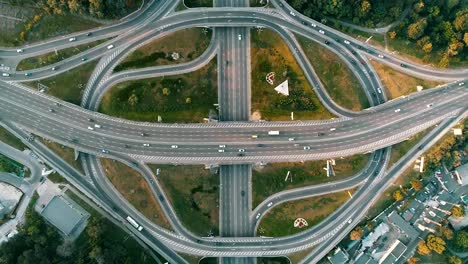 aerial-view-of-a-complicated-road-junction-with-many-road-markings