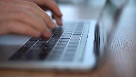 Laptop-Keyboard-Typing.-Close-up--Of-Hands-Typing-On--Keyboard