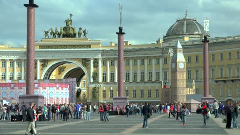 The-model-of-big-Ben-on-the-Palace-square-in-St.-Petersburg.-4K.