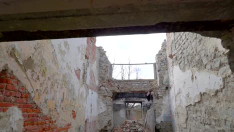 Ruins-of-the-damaged-house-from-the-war-in-ukraine