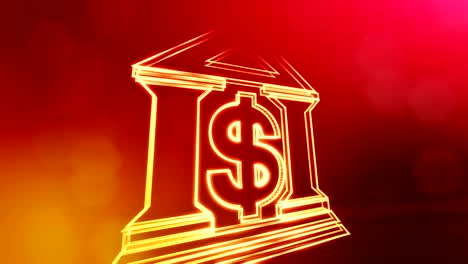 dollar-sign-and-emblem-of-a-bank.-Finance-background-of-luminous-particles.-3D-loop-animation-with-depth-of-field,-bokeh-and-copy-space-for-your-text.-Red-color-v2