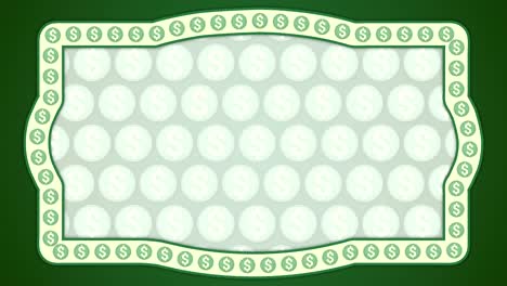 Dollar-american-money-green-background-vintage-frame