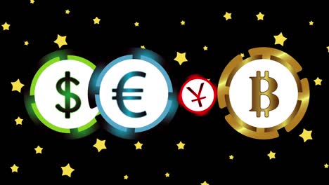 Animation-currencies-in-stars