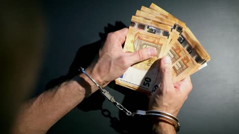 financial-crime-concept---hands-with-handcuffs-counting-euro-money