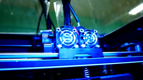 3D-printer-for-printer-model.-Working-in-the-lab,-3D-printing-technology,Quality--UHD-video-footage