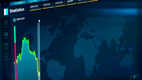 GBP-cayendo-en-comparación-con-USD,-libra-se-desploma-hacia-abajo-después-de-votar-en-el-Brexit,-crisis