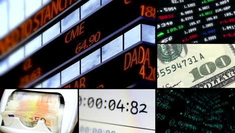 Financial-stock-business-montage-video-wall.