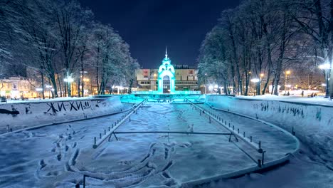 Mirror-stream-or-glass-stream-timelapse---the-first-symbol-of-the-city-of-Kharkov