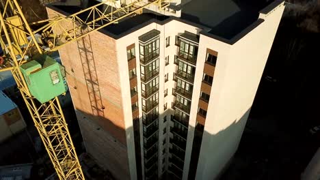 Construction-site-with-tower-crane