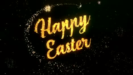 Happy-Easter-Greeting-Text-Made-from-Sparklers-Light-Dark-Night-Sky-With-Colorfull-Firework.