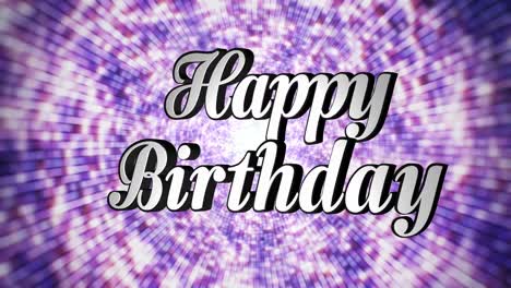 Happy-Birthday-Animation-Rotation-Text-and-Disco-Dance-Background,-with-Alpha-Channel,-Loop,-4k