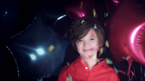 4k-Party-Birthday-Child-Smiling-with-Confetti-Falling