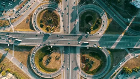 Motor-vehicle-roundabout-from-above