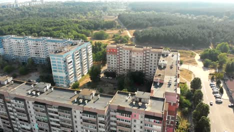 Aerial-view-of-Residential-multi-storey-buildings-in-the-city