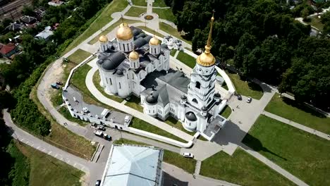 Aerial-panoramic-view-of-Dormition-Cathedral-in-Vladimir