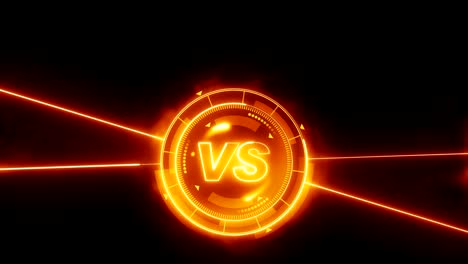 Futuristic-sports-game-loop-animation.-Versus-fight-background.-Radar-neon-digital-display.-VS.-Game-control-interface-element.-Battle-fight-sports-competition.