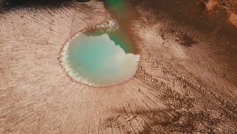 volcano-lake-in-Kamchtka-aerial-drone-view.-Aerial-shot-of-the-volcano-crater-lake-in-Kamchatka-famous-place.