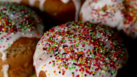 Traditional-easter-sweet-bred-on-rotate-table-close-up.