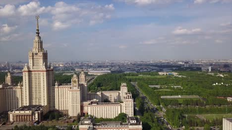 sunny-day-moscow-city-famous-university-complex-aerial-panorama-4k-russia