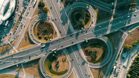 Motor-vehicle-roundabout-from-above