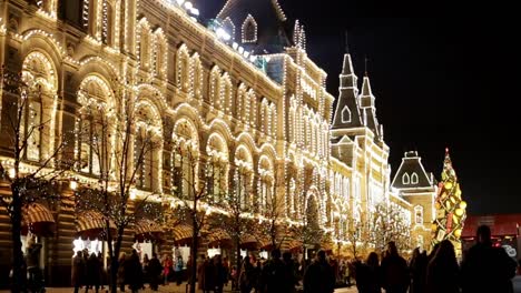 Elimination-of-a-festive-building-in-the-New-Year's-Square.-Red-Square-in-Moscow