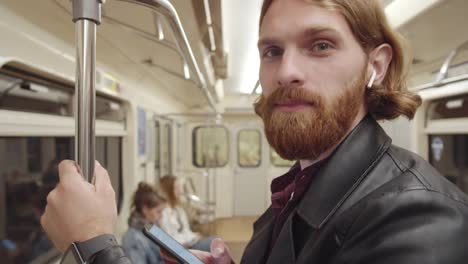 Portrait-of-Man-Travelling-by-Underground