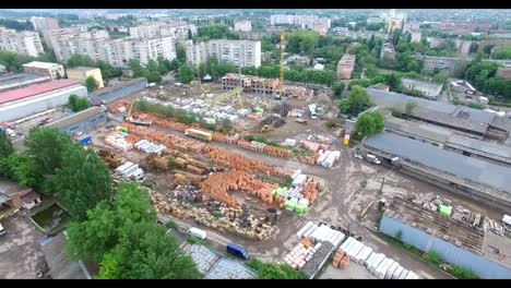 Large-Construction-Site-With-Cranes