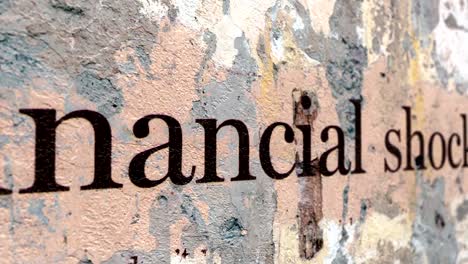 Finanzielle-Schocks-Text-auf-Grunge-Hintergrund