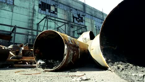 Old-Abandonet-Plant-Dolly-Shot.-Dolly-Shot-Of-The-Outandoned-Factory