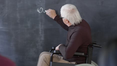 Disabled-Professor-Writing-Equation-on-Blackboard