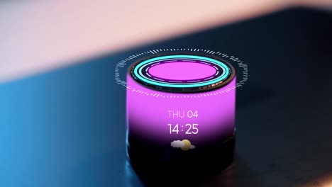 smart-speaker-with-date,-time-and-virtual-hologram