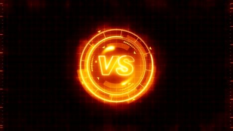 Futuristic-sports-game-loop-animation.-Versus-fight-background.-Radar-neon-digital-display.-VS.-Game-control-interface-element.-Battle-fight-sports-competition.