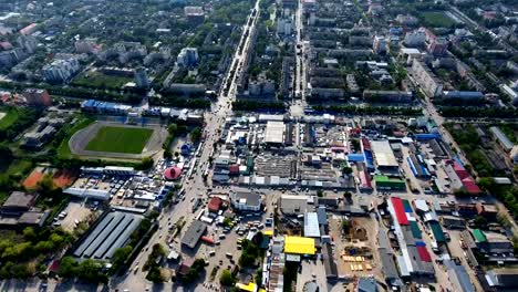 Panorama-Luft-Drohnenansicht-der-Stadt