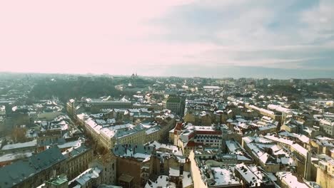 Calle-de-la-ciudad-de-antiguo-vuelo-movimientos-FullHD